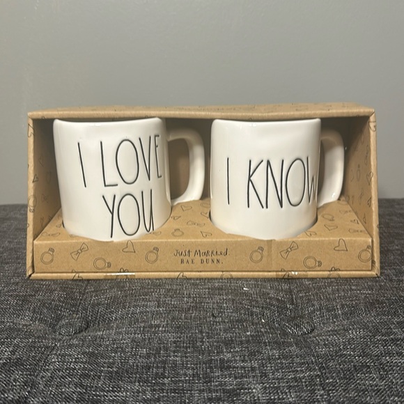 Rae Dunn Just Married Collection Mugs - Picture 1 of 2